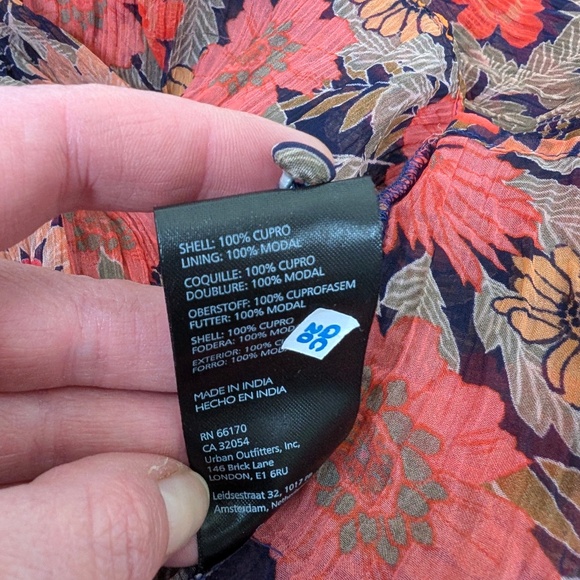 By Anthropologie The Marais Printed Chiffon Maxi Dress Long Sleeve - Picture 13 of 15